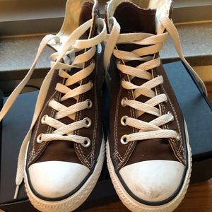 Brown High Top Converse